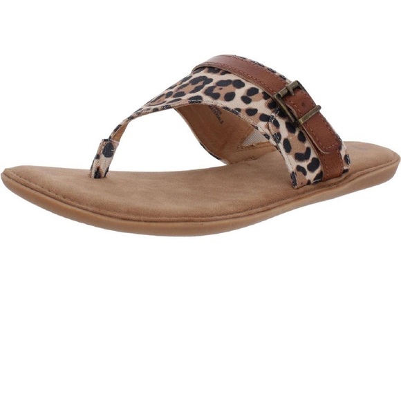 B.O.C. Sandal Mya Womens Animal Print Thong Flat New Sz 9M - Picture 3 of 9